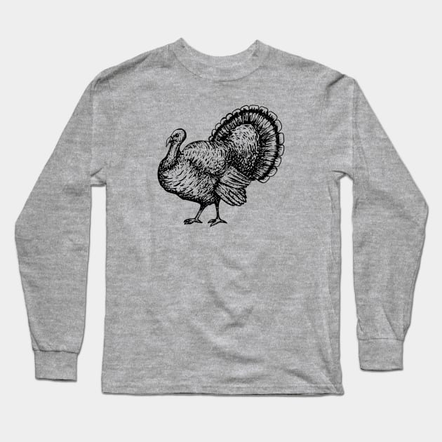 Turkey Long Sleeve T-Shirt by JC Tees